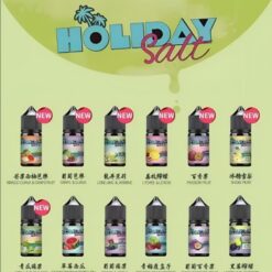 假日鹽煙油 HOLIDAY SALT 30ML/35MG 丁鹽小煙油 20 假日鹽煙油 HOLIDAY SALT 30ML/35MG 丁鹽小煙油 商品圖片