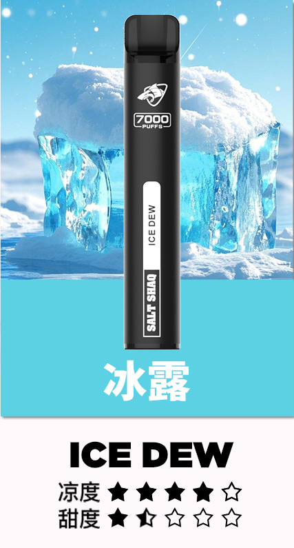 鯊克7000口 拋棄式電子煙 Salt Shaq 7000 Puffs一次性煙桿 經典回歸 正品保固 5 鯊克7500口冰露