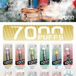 Hebat 7000 Puffs煙桿 喜貝7000口抛棄式電子煙 商品圖片