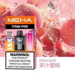 MEHA TITAN 15000口拋棄式電子煙 買三送一主機 泰坦煙機 15ml 多款金屬配色 28 MEHA TITAN 15000 抛棄式 多汁蜜桃