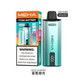 MEHA TITAN 15000口拋棄式電子煙 買三送一主機 泰坦煙機 15ml 多款金屬配色 19 MEHA TITAN 15000 抛棄式 蒼藍極光