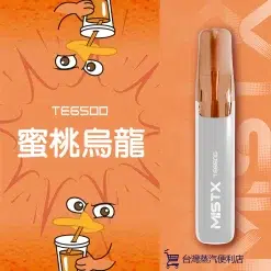 MIST X 鴨嘴獸拋棄式電子煙 一次性大容量 6500口 台灣現貨 711到付 28 MISTX TE6500 鴨嘴獸蜜桃烏龍 scaled 1