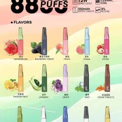 Marbo Bar 9000 Puffs拋棄式電子煙 泰國爆款 台灣現貨 39 CHILL 始祖鳥 8800口拋棄式電子煙|可充電大容量一次性煙桿 鴨嘴獸同款 相關商品圖片