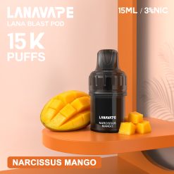 LANA BLAST 15K 電子煙|15ml超大容量 15000 Puffs|買三顆送主機 30 lana 15000口 芒果