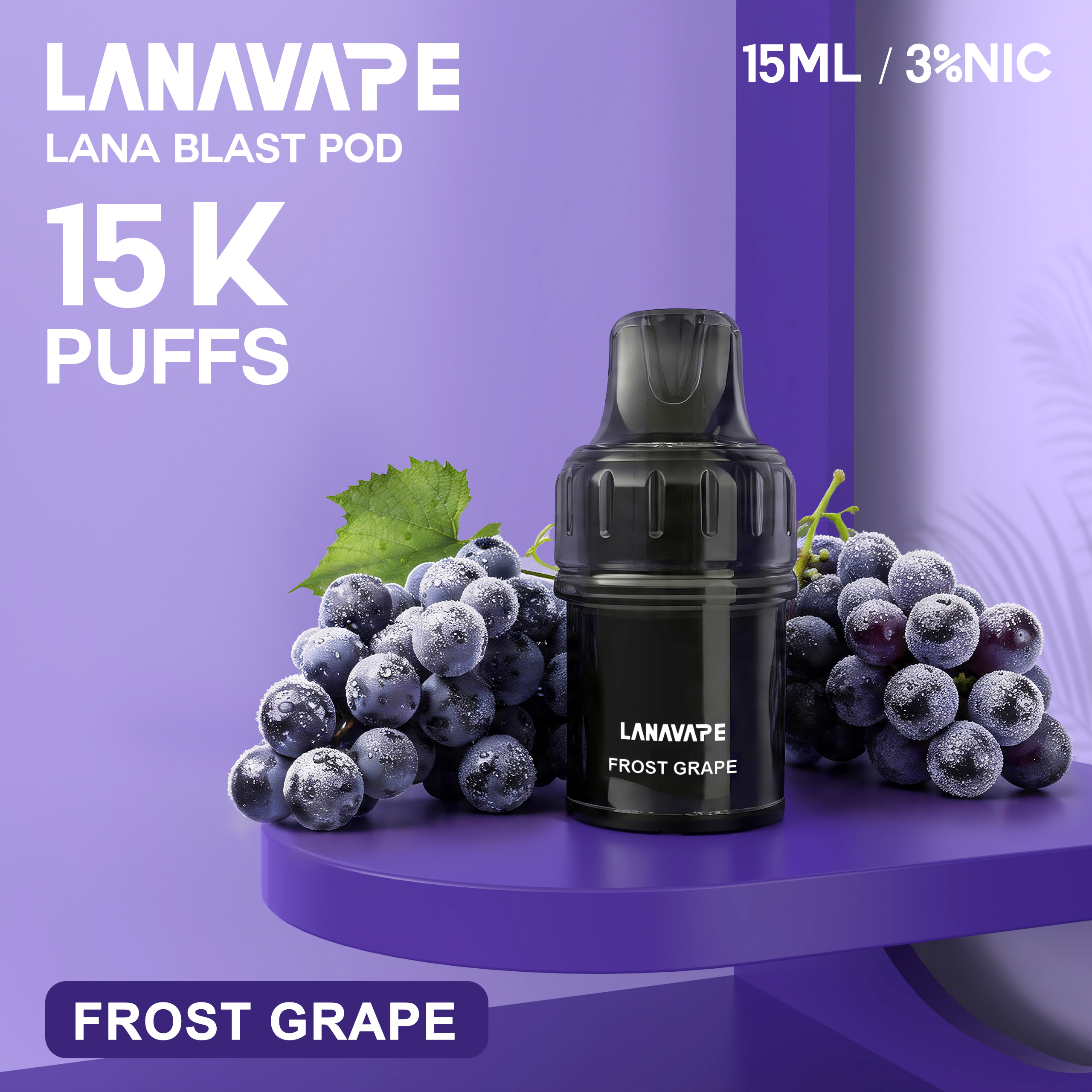 LANA BLAST 15K 電子煙|15ml超大容量 15000 Puffs|買三顆送主機 2 LANA BLAST 15K 電子煙|15ml超大容量 15000 Puffs|買三顆送主機:圖片 2
