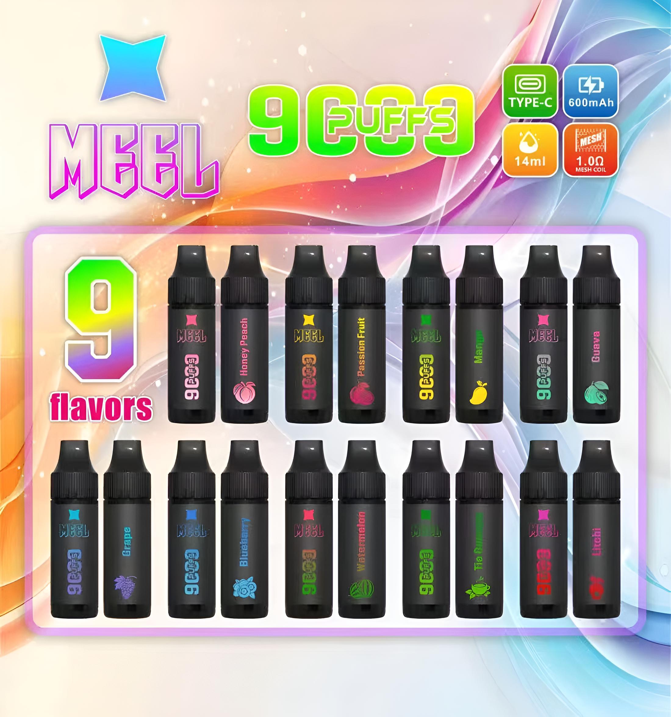 Meel 9000 Puffs 拋棄式電子煙 可充電一次性煙桿 台灣現貨 1 Meel 9000 Puffs 拋棄式電子煙 可充電一次性煙桿 台灣現貨