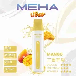 魅嗨小白條 MEHA VBar 8500口拋棄式電子煙 台灣現貨 25 meha8500 三重芒果