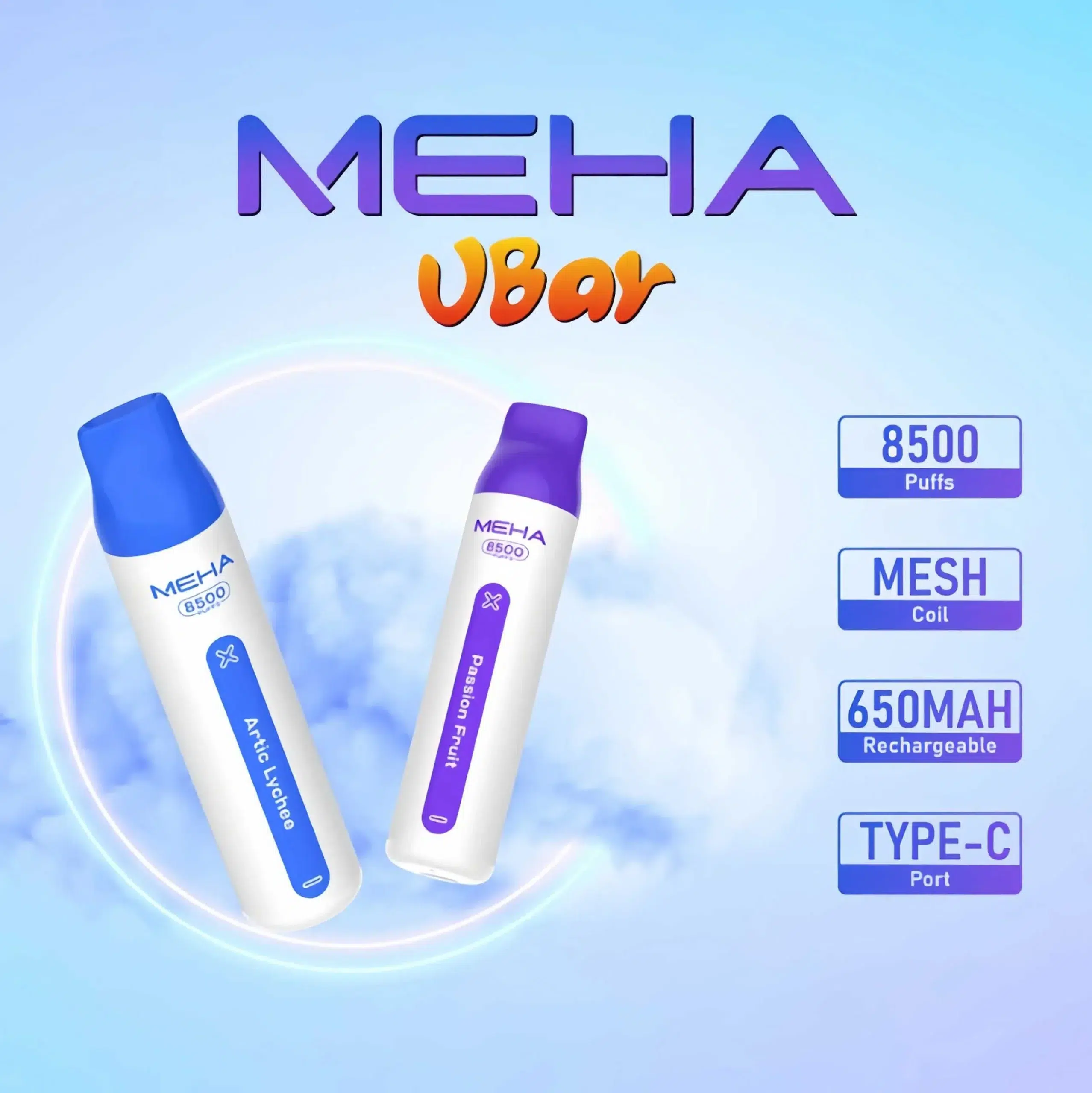 魅嗨小白條 MEHA VBar 8500口拋棄式電子煙 台灣現貨 3 魅嗨小白條 MEHA VBar 8500口拋棄式電子煙 台灣現貨:圖片 3
