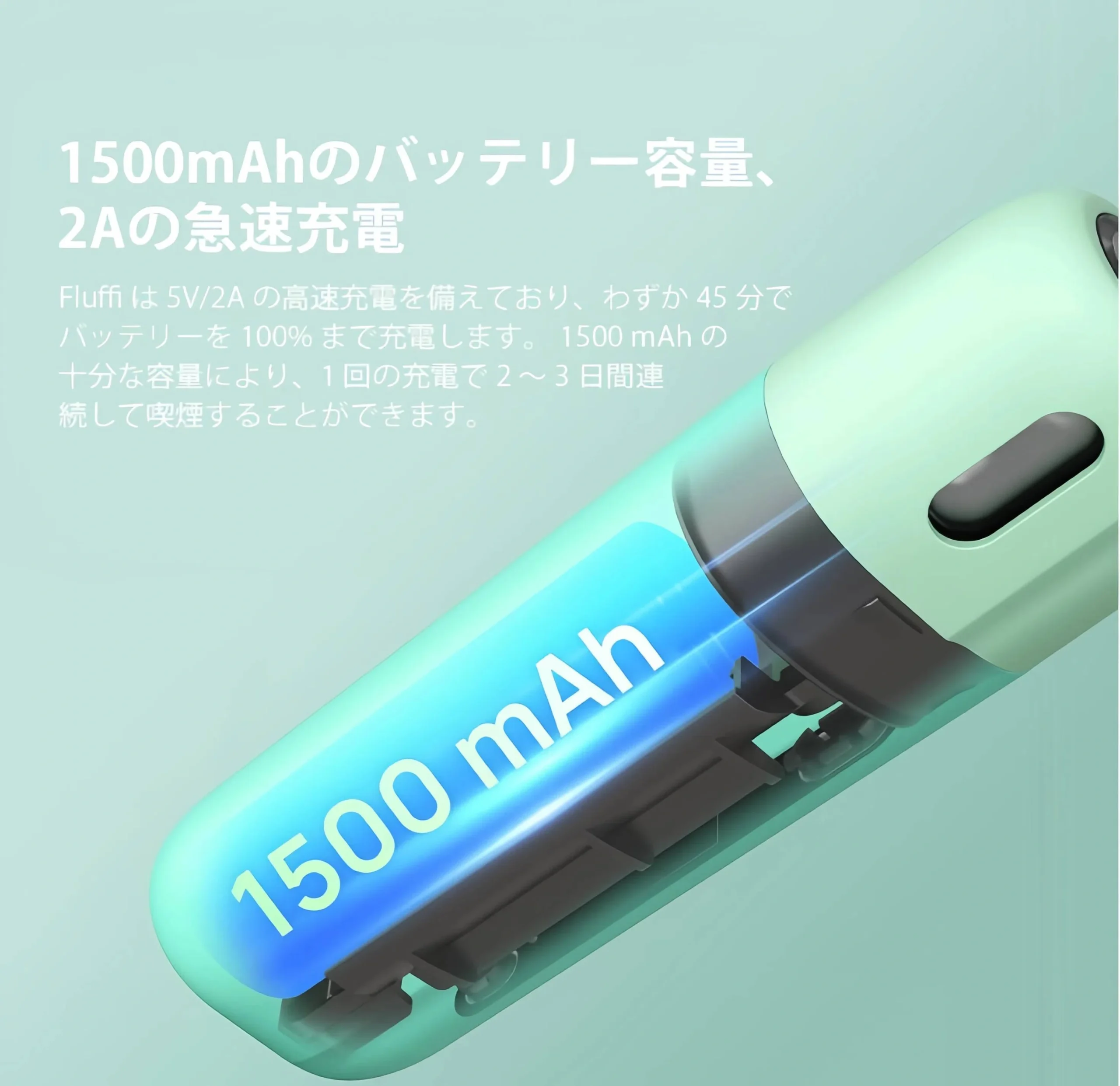 Aspire Fluffi POD註油主機 酪梨妹妹小煙主機套組 1500mAh 小煙主機 2 Aspire Fluffi POD註油主機 酪梨妹妹小煙主機套組 1500mAh 小煙主機:圖片 2